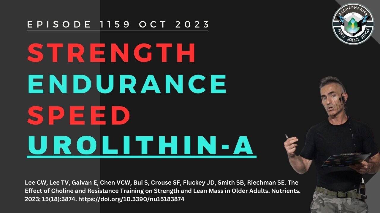 Strength, Endurance, Speed, Urolithin A EP. 1160 OCT 2023