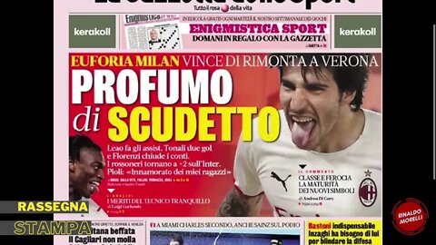 Milan, un altro passo verso lo scudetto. Rassegna Stampa Sportiva ep.56 | 09.05.2022