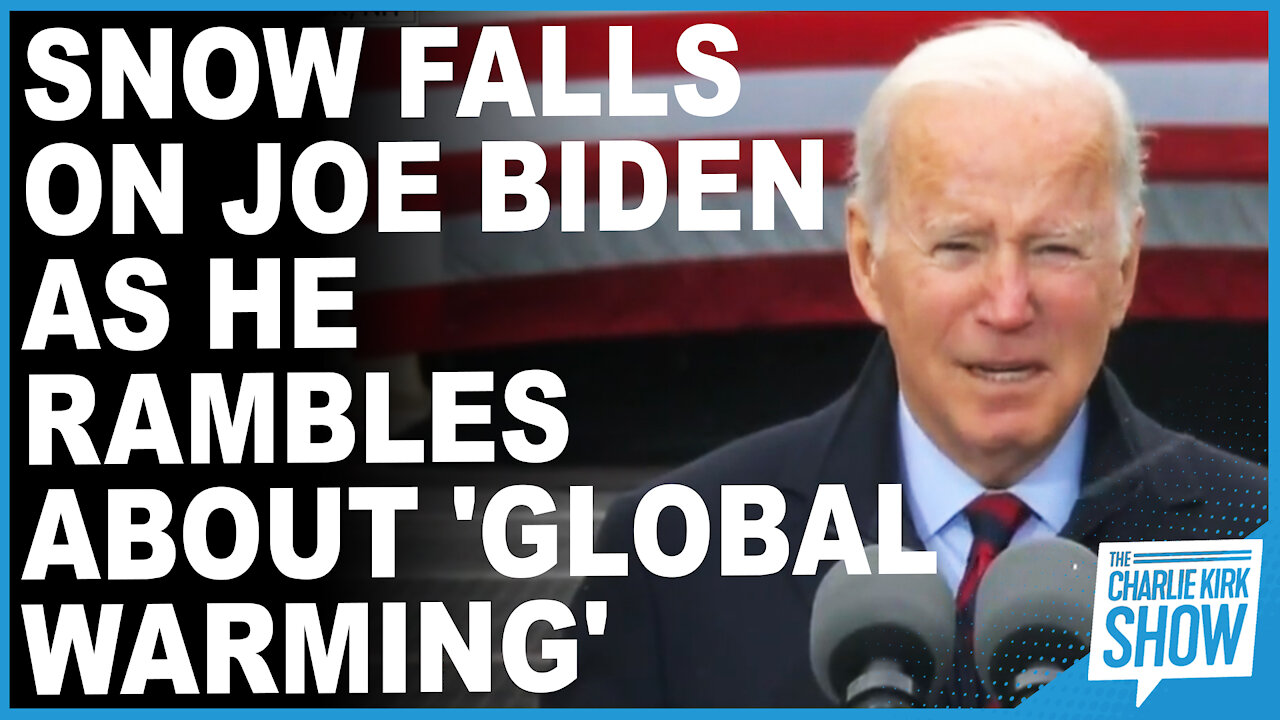 Snow Falls On Joe Biden As He Rambles About 'global Warming'