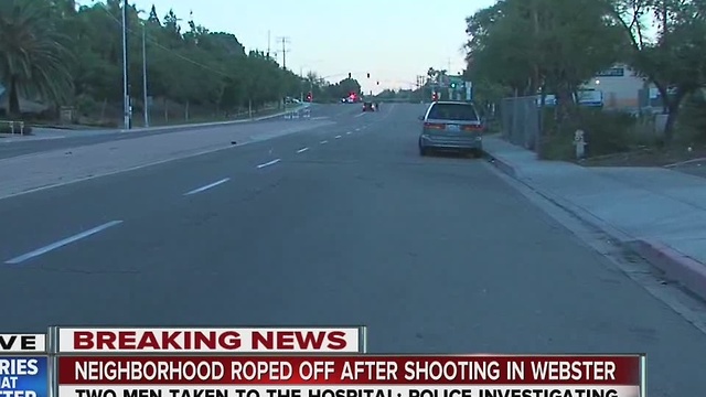 Two men shot in Webster, circumstances murky