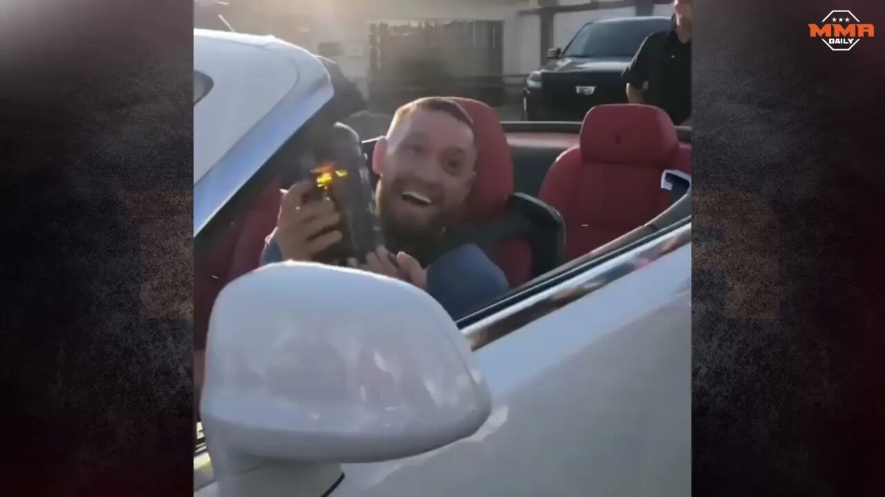 Conor McGregor is seen with a black eye, Artem Lobov?