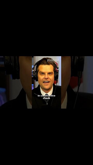 Matt Gaetz Was Willing To Put His Career on the Line