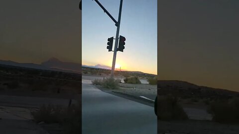 Radford Fire in big bear sunset