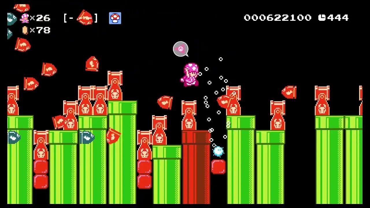 Mario Maker 2 Road to 1000, If I die the video ends 16