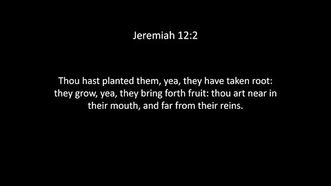 Jeremiah Chapter 12