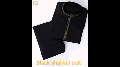 Shalwar qamez design black and white