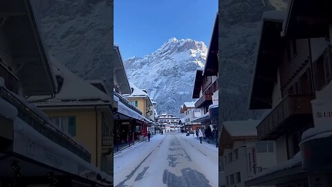 Driving through Switzerland in the Snow | Grindelwald Fairytale Village ❄️