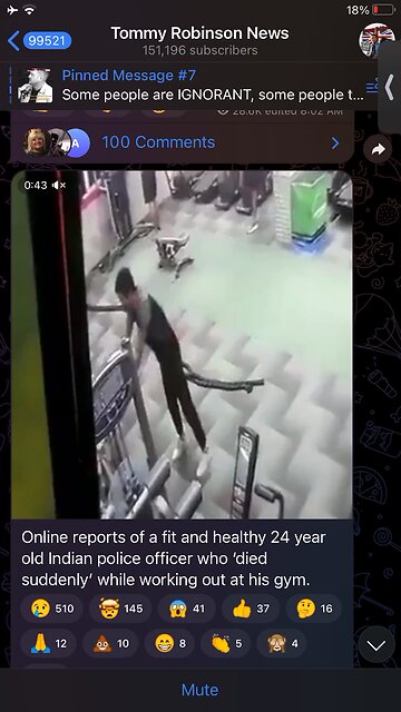 Man collapses in gym