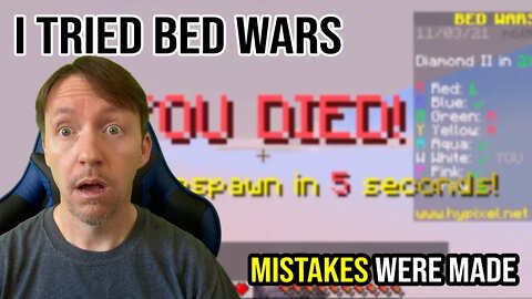 I Tried Bed Wars - Mistakes Were Made