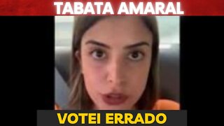 TABATA AMARAL VOTEI ERRADO