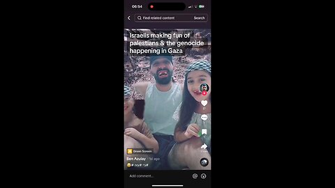 Israelis making fun of palestians & the genocide happening in Gaza