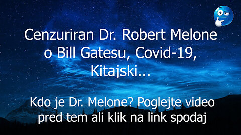 Dr Robert Melone o Ameriki, Covidu, Kitajski..