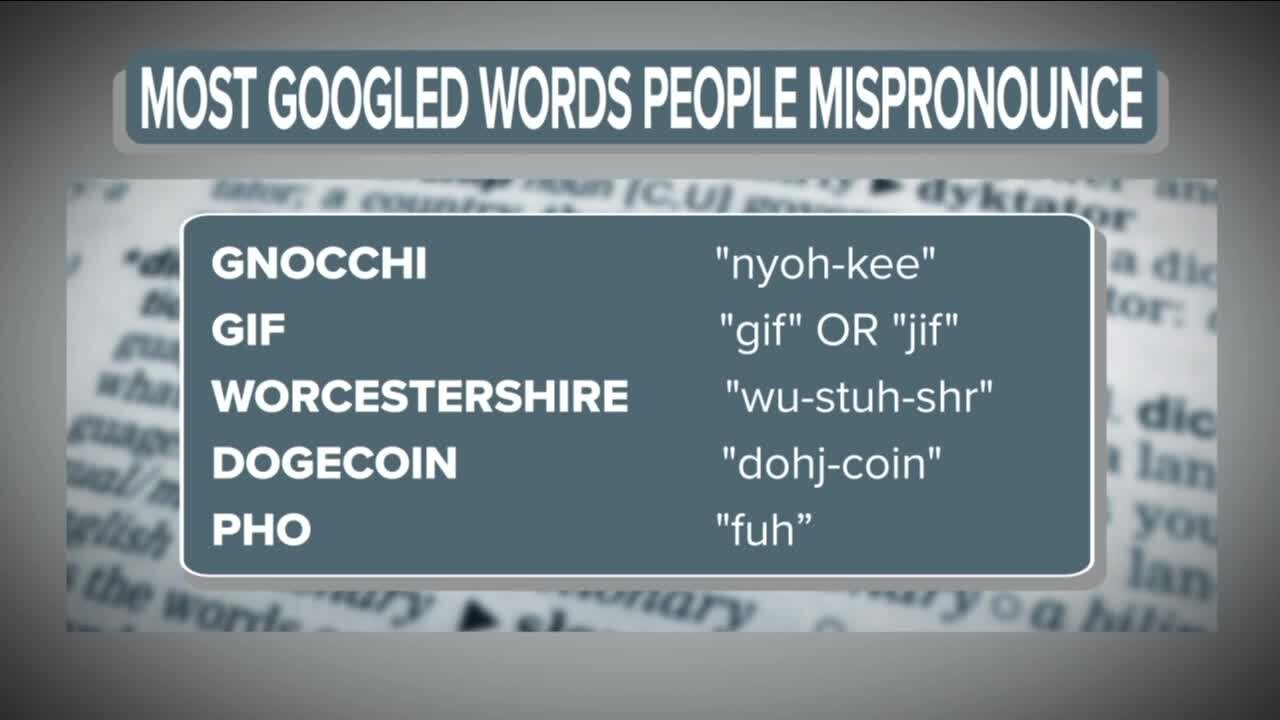 What are the most commonly mispronounced words in the country?