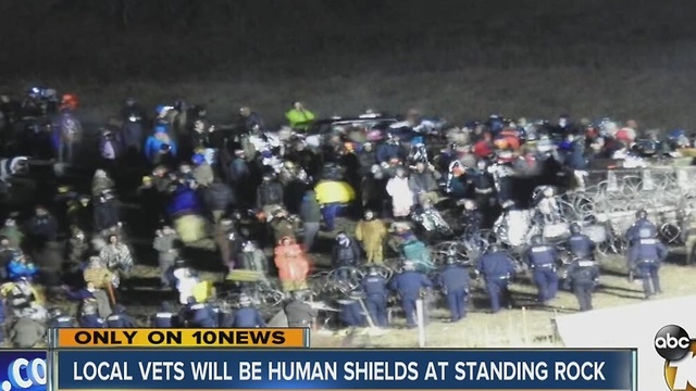 Local vets will be human shields at standing rock