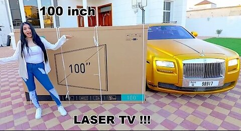 MY NEW 100 INCH LASER TV..