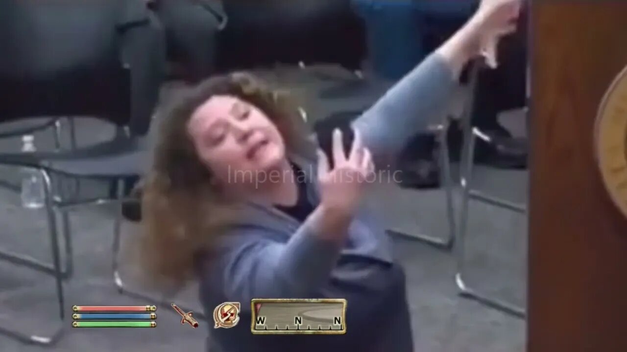 Karen NPC Possessed by Black Voodoo Totem in Court - Oblivion NPC