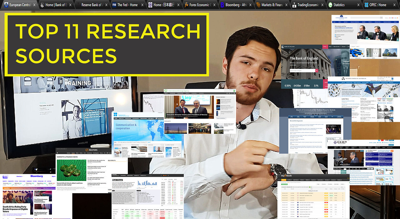 Top 11 trading research sources used by pro-traders | Forex, Commodities, Indices, Stocks