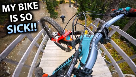 These Famous Whistler Jump Lines FEEL EVEN BETTER on my Enduro Bike! (Dirt Merchant, D1, etc)