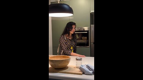 girl showing home tour