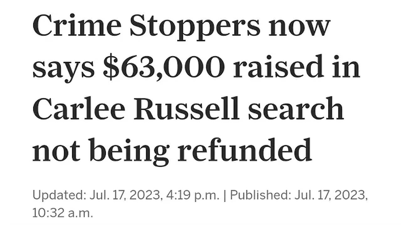 Crime Stoppers Not Refunding Donations But Article Is Confusing?