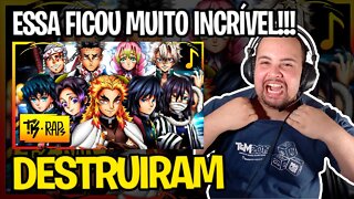 REACT Rap dos Hashiras // Pilar da Respiração (Demon Slayer) // TK RAPS (Prod. MK e SID)
