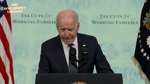 Biden offers ice cream or something to "young leaders" in the audience.