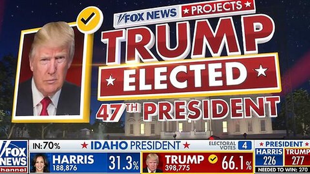 BREAKING： Trump elected 47th president, trump win