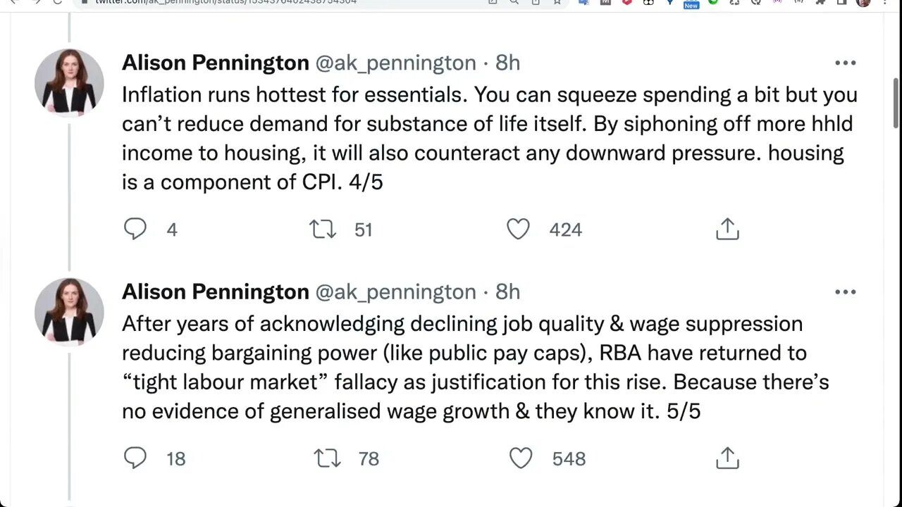 澳洲通貨膨脹有一大部份是外來輸入的，加息可以減少嗎？