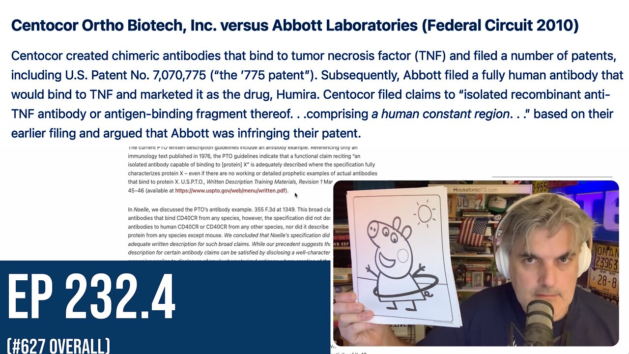 WHAT EVERYBODY IS OVERLOOKING - ANTIBODY PATENT ISSUES - Big Data - WHY CV happened like it did?