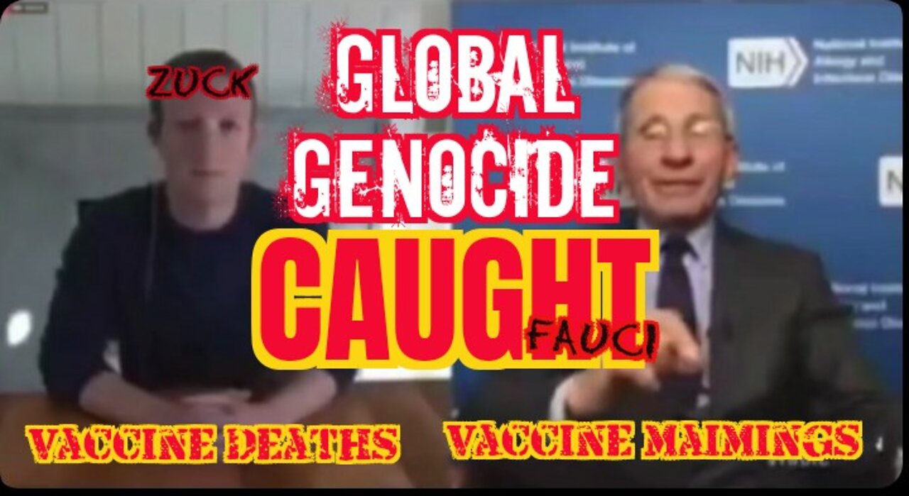 V882. CAUGHT🚨Fauci & Zucke🚨"Make People Worse" ⚖🪦
