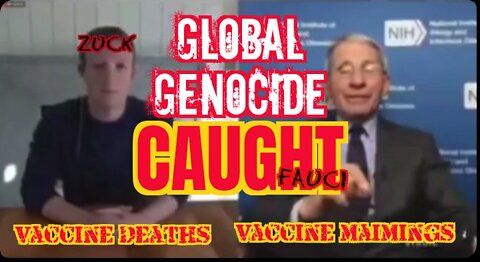 V882. CAUGHT🚨Fauci & Zucke🚨"Make People Worse" ⚖🪦