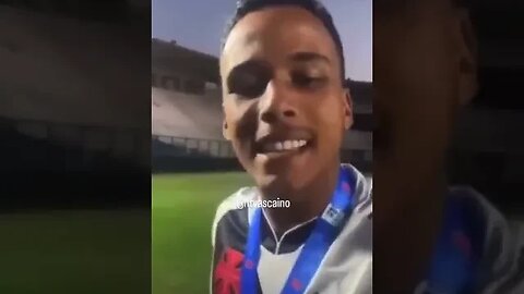 Matheus Julião mandando um recado pro Matheus Gonçalves após título do Carioca Sub-20