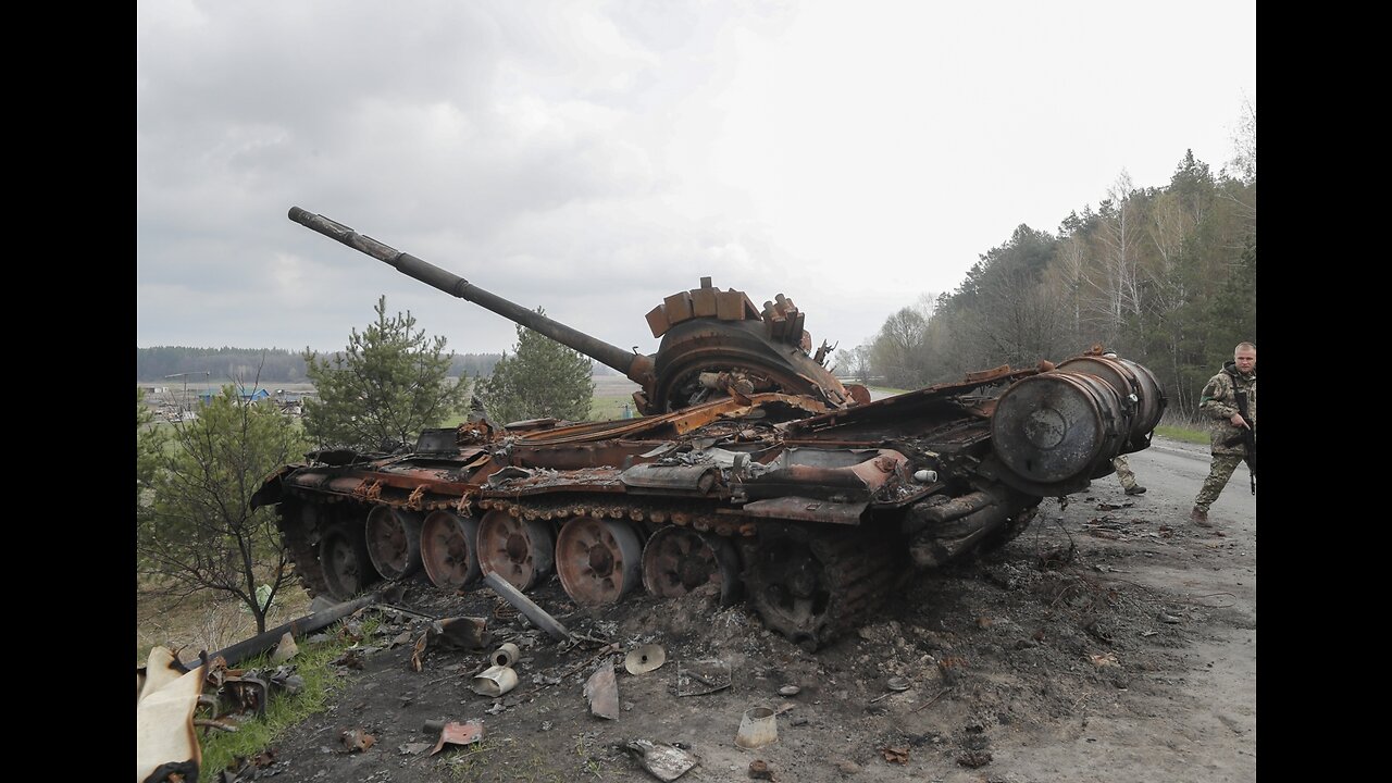 Otro tanque ucraniano T-64BV destruido en el área de Belogorovka República Popular de Luhansk