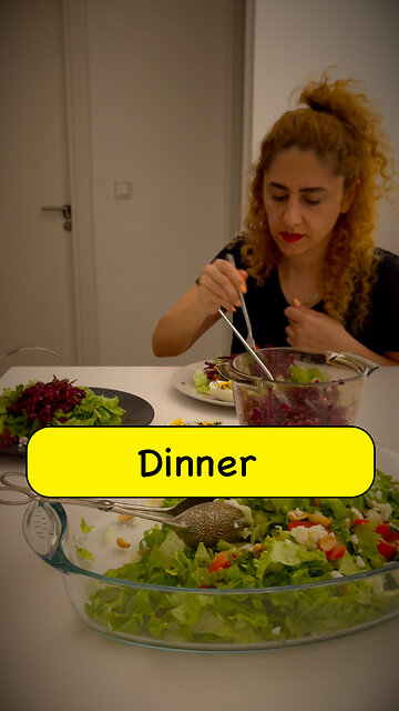 This time-lapse captures the process of enjoying a delicious and healthy meal