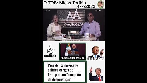 Presidente andres López Obrador y el caso Donald trump