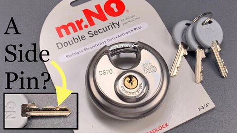 [1010] Mr. NO “Double Security” Disc Padlock Picked