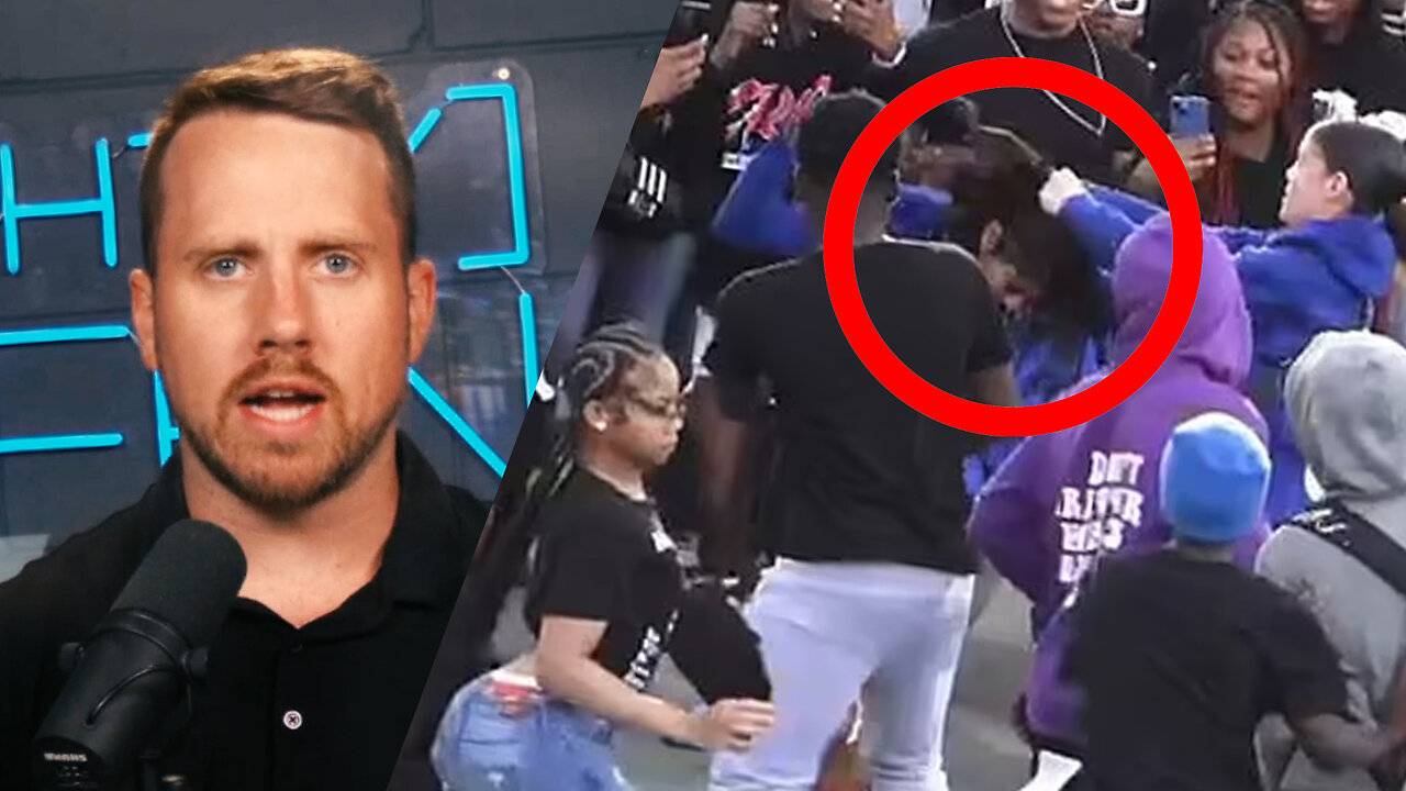 SHOCKING: Massive Brawl with Hundreds of Teens ERUPTS in CA Mall | Elijah Schaffer