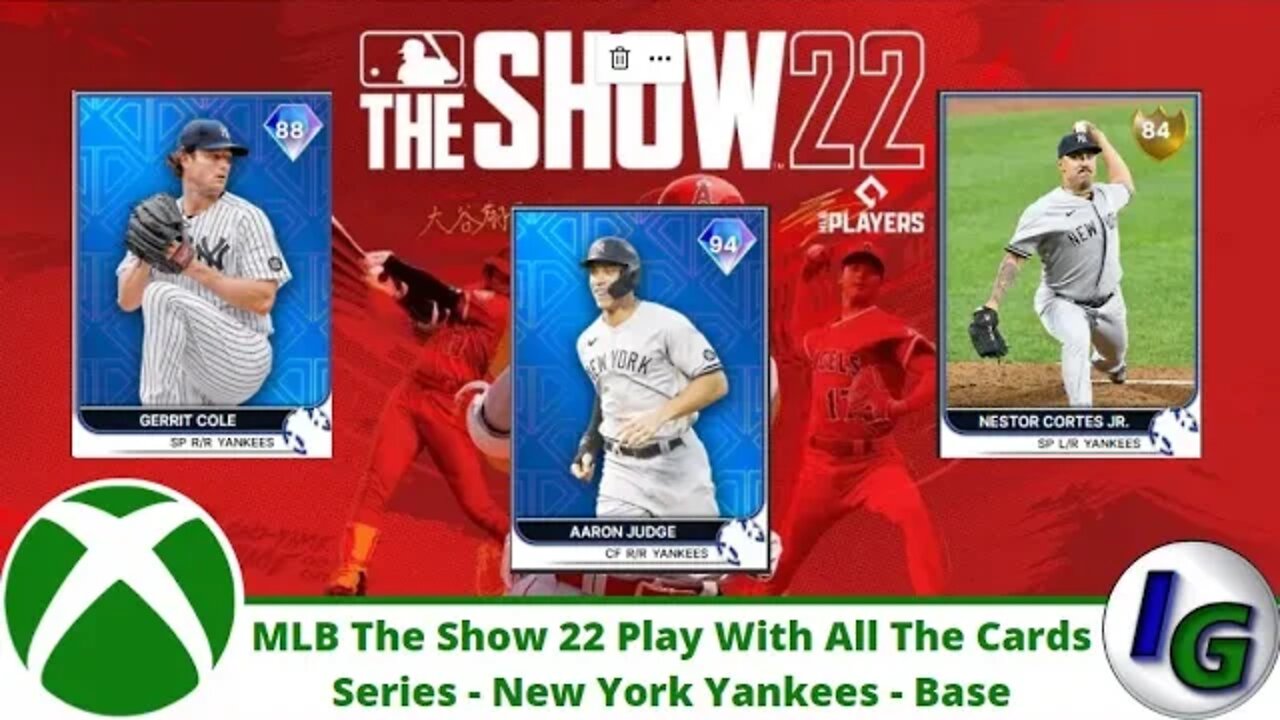 Mlb The Show 22 Play With All The Cards Series New York Yankees Base Cards Edition on Xbox