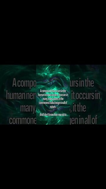 Dimethyltryptamine the quintessential hallucinogen #dmt #terencemckenna #5meodmt ￼