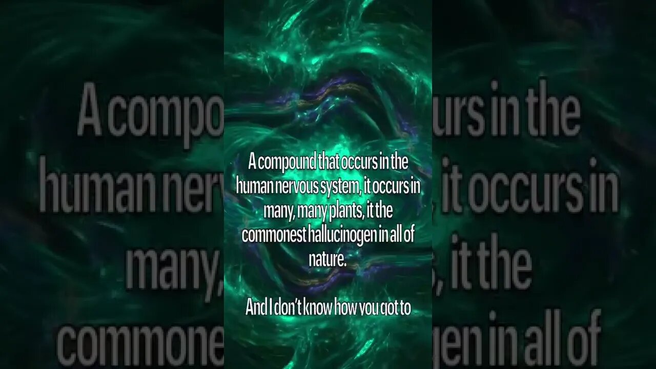 Dimethyltryptamine the quintessential hallucinogen #dmt #terencemckenna #5meodmt 
