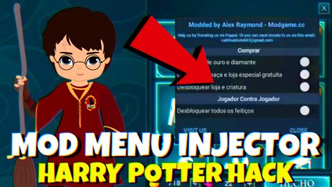 MOD MENU INJECTOR HACK HARRY POTTER V2