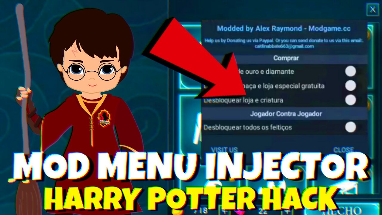 MOD MENU INJECTOR HACK HARRY POTTER V2