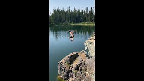 Cliff jumping