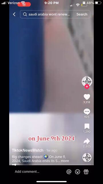 As of June 9th, 2024, Saudi Arabia has decline to renew the 50 year Petrodollar