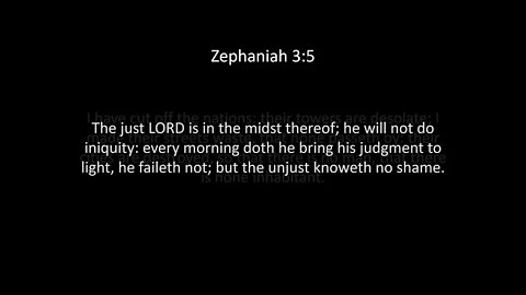 Zephaniah Chapter 3