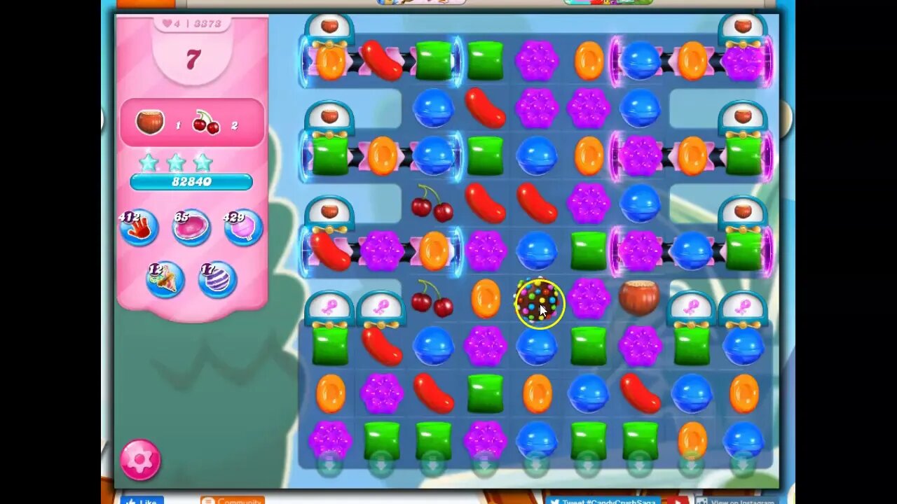 Candy Crush Level 3373 Talkthrough, 23 Moves 0 Boosters