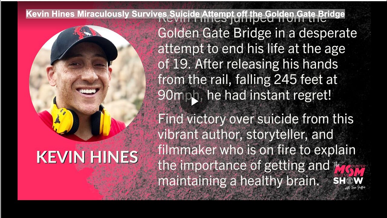 Kevin Hines Miraculously Survives Suicide Attempt off the Golden Gate Bridge