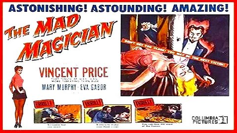 Vincent Price THE MAD MAGICIAN 1954 Price at His Best in a Noir-Horror Entry FULL MOVIE HD & W/S