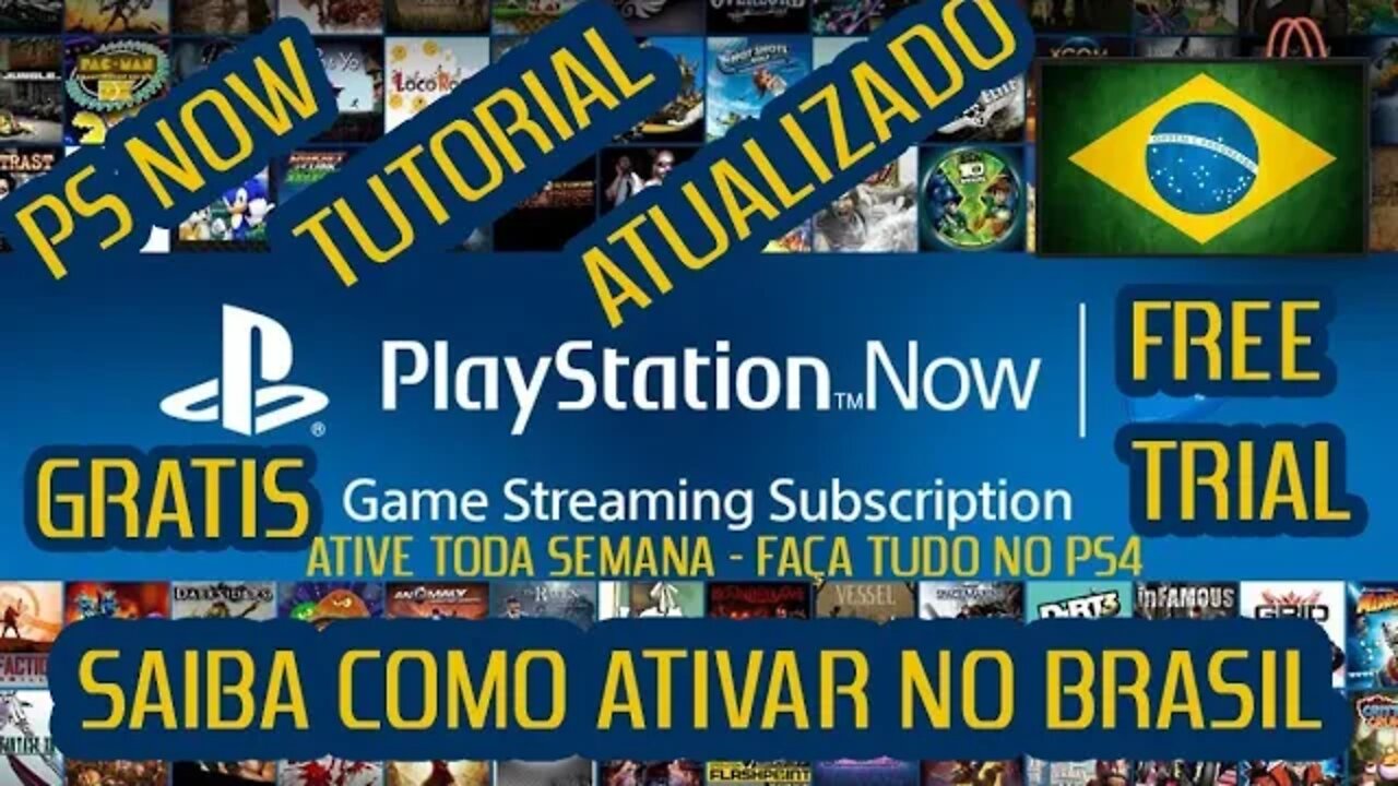 PLAYSTATION NOW GRÁTIS NO BRASIL - LER DESCRIÇÃO FUNCIONANDO