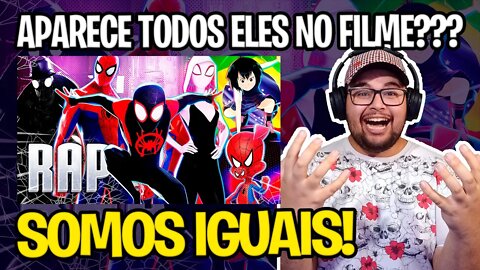 REACT Rap do Aranhaverso - NÓS SOMOS IGUAIS | PAPYRUS DA BATATA